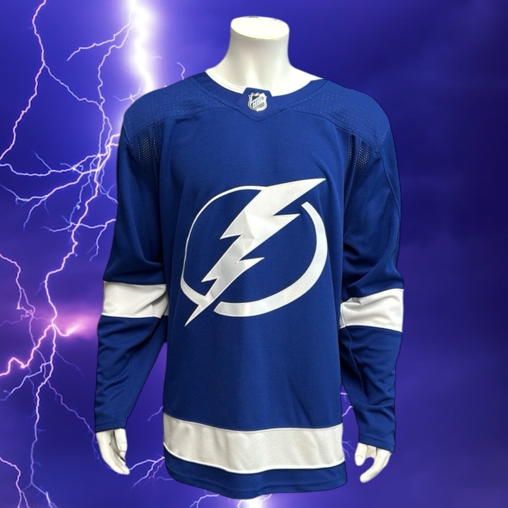 Adidas NHL Authentic Tampa Bay Lightning Climalite Hockey Club Jersey Size 56